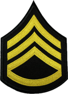 Sergeant Chevrons With Rocker