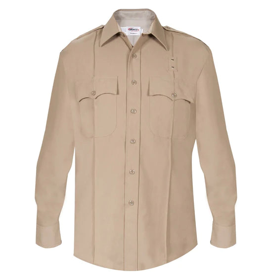 Elbeco Duty Maxx Long Sleeve Poly/Rayon Shirt/Silvertan