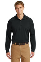 Long Sleeve Polo with Badge and Name Embroidery