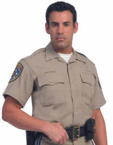 CHP Uniform  Short Sleeve Shirt-Flying Cross With Buttons