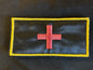 Red Cross Patch with Hook and Loop