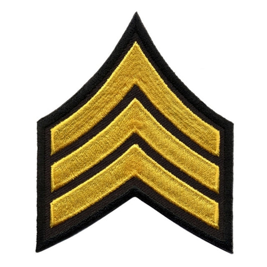 Sergeant Chevrons Black and Gold