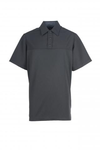 Women's Ripstop Base Layer Short Sleeve Polo, Black