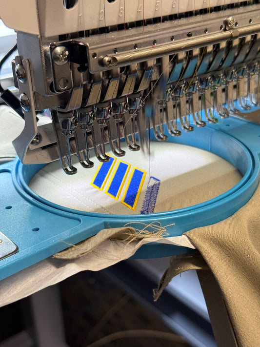 Service Stripe Embroidery