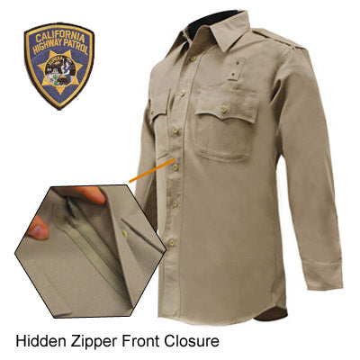 CHP Uniform  Long Sleeve Shirt -United Uniform With Zippers