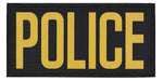 Police Back Patch, Printed, Hook W/Loop